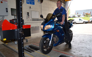Healight alignment in Bike MOT Daventry